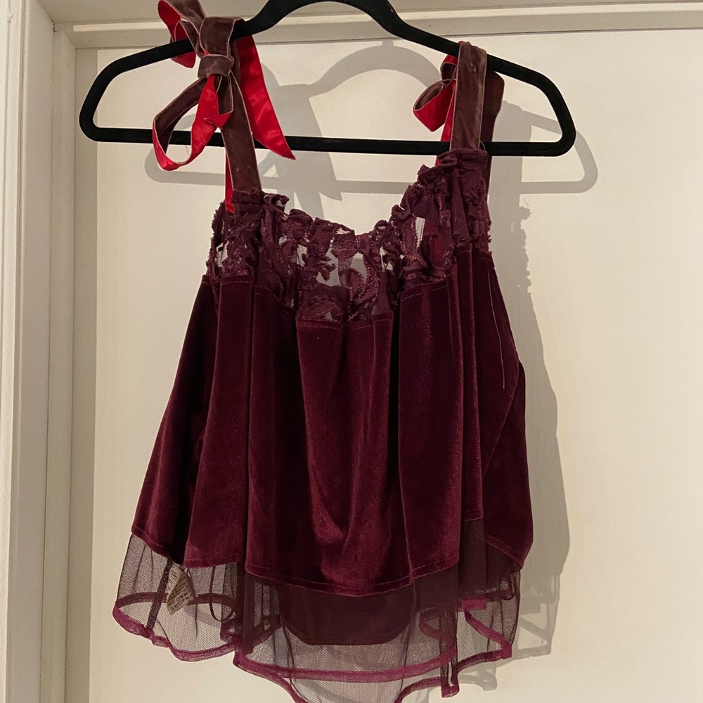Free People Antoinette Velvet Tank - Picture 2 of 5